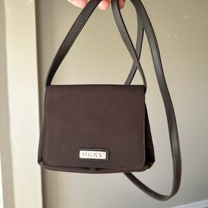 DKNY Dark Brown Mini Crossbody Bag